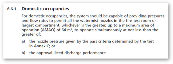 BS 8458 extract Quote from BS 8458 on water supply