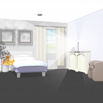 Personal protection systems to safeguard vulnerable residents from fire